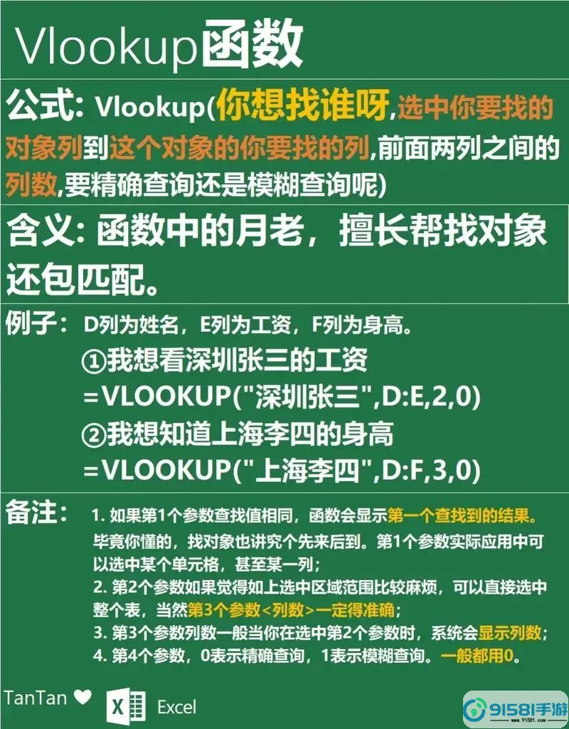 Excel示例表格